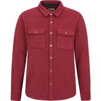 Dresden Twill-Fleece-Hemd für Herren - Dunkel Rot von Mountain Warehouse