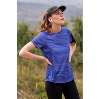 Endurance Damen T-Shirt - Gestreift - Blau von Mountain Warehouse