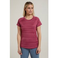 Endurance Damen T-Shirt - Gestreift - Rosa von Mountain Warehouse
