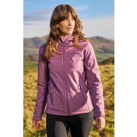 Exodus Bedruckte Softshell-Jacke für Damen - Lila von Mountain Warehouse