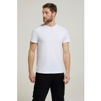 Flint Herren T-Shirt mit Rundhalsausschnitt - Weiss von Mountain Warehouse