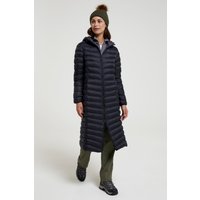 Florence Extra Lange Damen-Steppjacke - Schwarz von Mountain Warehouse