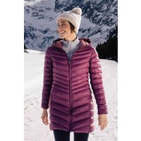 Florence Lange Damen-Steppjacke - Burgunderrot von Mountain Warehouse