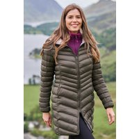 Florence Lange Damen-Steppjacke - Khaki von Mountain Warehouse