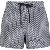 Gemusterte Damen Stretch-Boardshorts - kurz - Schwarz von Mountain Warehouse