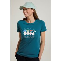 Great British Weather Damen Bio-Baumwoll T-Shirt - Aquamarin von Mountain Warehouse