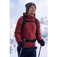 Henry Herren Daunenjacke - Dunkel Rot von Mountain Warehouse