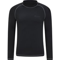 Herren UV Rash Vest - Langärmlig - Schwarz von Mountain Warehouse