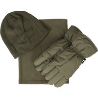 Herren Winter-Accessoires-Set - Dunkel-Khaki von Mountain Warehouse