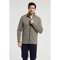 Idris III Herren-Fleece mit durchgehendem Reißverschluss - Beige von Mountain Warehouse