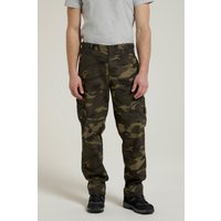 Lakeside Camouflage Herren Cargo-Hose - reguläre Länge - Khaki von Mountain Warehouse