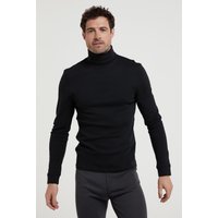 Meribel Baumwoll-Herren-Baselayer - Schwarz von Mountain Warehouse