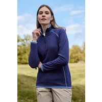 Montana Damenfleece mit Reißverschluss - Marineblau von Mountain Warehouse