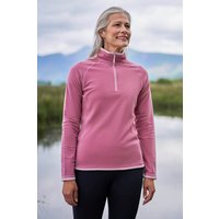 Montana Damenfleece mit Reißverschluss - Rosa von Mountain Warehouse