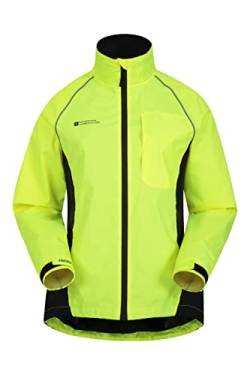 Mountain Warehouse Adrenaline wasserdichte Damen-Regenjacke - als atmungsaktive Reitjacke, Fahrradjacke, Laufjacke oder Trainingsjacke für Damen bei Regen geeignet Gelb 34 von Mountain Warehouse