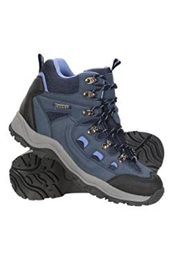 Mountain Warehouse Adventurer Regenstiefel für Damen - Wasserdichte, bequeme Damenstiefel, Wanderschuhe aus Synthetik und Textil, Rainboots für Damen - Trekkingschuhe Marineblau 39 EU von Mountain Warehouse