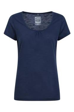 Mountain Warehouse Agra Damen-T-Shirt - Leichtes Damen-Sportshirt, schnell trocknendes, atmungsaktives, schweißableitendes Outdoor-Shirt - für Wandern und Freizeit Marineblau 34 von Mountain Warehouse