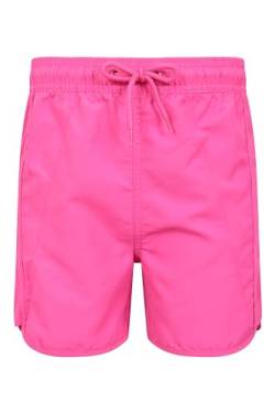 Mountain Warehouse Aruba-Kinderbadehose - leichte Strandhose, Mädchen/Jungen, Kurze Hose mit Netzfutter, elastische Taille – für die Ferien leuchtendes Pink 11-12 Jahre von Mountain Warehouse