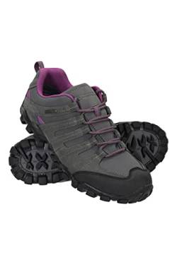 Mountain Warehouse Belfour wasserfeste Damen-Schuhe - leichte, wasserdichte und atmungsaktive Lauf-, Fitness- und Wanderschuhe mit Dämpfung für Damen, perfekt zum Reisen Grau 37 EU von Mountain Warehouse