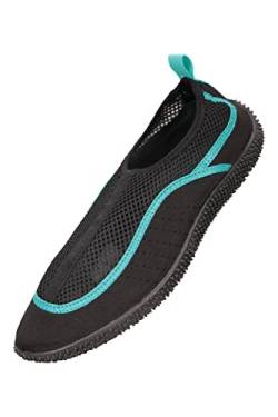 Mountain Warehouse Bermuda Aqua-Schuhe für Damen - Neopren-Wasserschuhe, Netzeinsatz, leicht, Schwimmschuhe zum Schlüpfen - Für Strand und Unterwassergehen Blaugrün 39 EU von Mountain Warehouse