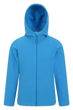 Mountain Warehouse Camber Microfleece-Kapuzenpullover für Kinder – atmungsaktive Jacke, schnell trocknend, winter Kobalt 11-12 Jahre von Mountain Warehouse