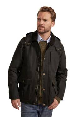 Mountain Warehouse Darlington Herren Wachsjacke mit Kapuze Khaki XS von Mountain Warehouse