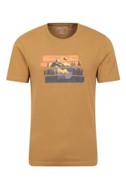 Mountain Warehouse Discover Bio-Baumwoll Herren T-Shirt Beige 3XL von Mountain Warehouse