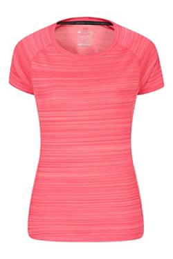 Mountain Warehouse Endurance Damen-T-Shirt - IsoCool Damen-T-Shirt mit UV-Schutz LSF 30+, atmungsaktives, leichtes T-Shirt für Damen - zum Joggen, Reisen & Freizeit Koralle 58 von Mountain Warehouse