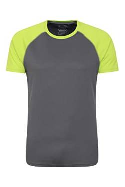 Mountain Warehouse Endurance Isocool SS Herren Multifunktions-Shirt - atmungsaktives Herren-T-Shirt zum Laufen, Joggen, Radfahren, Wandern und für Outdoor Limonengrün 3XL von Mountain Warehouse