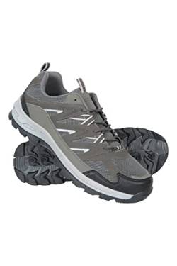 Mountain Warehouse Highline II-Herrenschuhe – Schuhe mit Obermaterial aus Wildleder-Mesh, Eva-Fußbett, Laufsohle mit guter Haftung – zum Wandern, Camping Dunkelgrau 40 von Mountain Warehouse