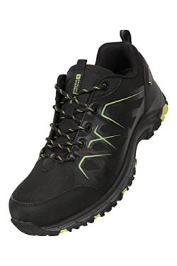 Mountain Warehouse Inca wasserdichte Rip-Stop Aktivschuhe für Herren – Gummisohle, Eva-Polsterung und Netzfutter – Sommer-Frühjahrsspaziergang, Wandern, Outdoor Schwarz 44 von Mountain Warehouse