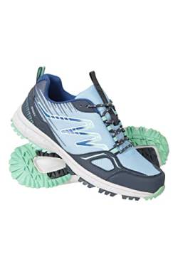 Mountain Warehouse Lakeside Trail, wasserdichte Laufschuhe für Damen - mit Phylon-Mittelsohle, leicht, Außensohle aus Gummi, Obermaterial Mesh - für Laufen Grün 40 EU von Mountain Warehouse