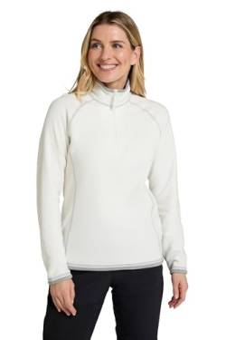 Mountain Warehouse Montana Fleecejacke für Damen aus Microfleece - Atmungsaktiver Fleece-Pullover für Damen, schnelltrocknend, warme Fleecejacke, Half-Zip - Outdoor Beige 32 von Mountain Warehouse