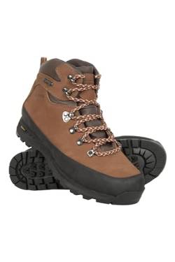 Mountain Warehouse Quest wasserdichte Wanderstiefel für Damen - 5000-Meilen-Garantie, Nubukleder, antibakterielle Innensohle - Ideal zum Wandern, Trekken, im Freien Hellbraun 37 EU von Mountain Warehouse