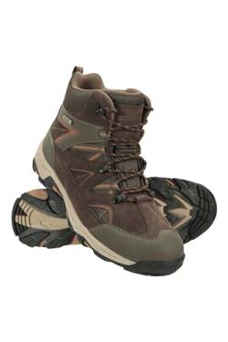 Mountain Warehouse Rapid wasserdichte Herren-Wanderstiefel - Regenstiefel, Stabiler Halt, Eva-Polsterung, Mesh-Futter - Schuhwerk für Wandern, Campen in feuchtem Wetter Braun 42 von Mountain Warehouse