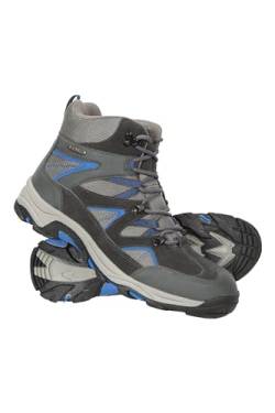 Mountain Warehouse Rapid wasserdichte Herren-Wanderstiefel - Regenstiefel, Stabiler Halt, Eva-Polsterung, Mesh-Futter - Schuhwerk für Wandern, Campen in feuchtem Wetter Dunkelgrau 45 von Mountain Warehouse