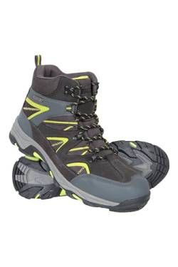 Mountain Warehouse Rapid wasserdichte Herren-Wanderstiefel - Regenstiefel, Stabiler Halt, Eva-Polsterung, Mesh-Futter - Schuhwerk für Wandern, Campen in feuchtem Wetter Schwarz 44 von Mountain Warehouse