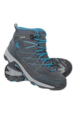 Mountain Warehouse Rapid wasserdichte Stiefel für Damen - Obermaterial aus Wildleder und Mesh, strapazierfähige Damen-Wanderstiefel, Gummisohle - Für Reisen, Camping Grau 39 EU von Mountain Warehouse