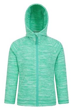 Mountain Warehouse Snowdonia II Kapuzenpullover für Kinder – Microfleece-Oberteil mit durchgehendem Reißverschluss und Fronttaschen, für Jungen und Mädchen Grün 13 Jahre von Mountain Warehouse