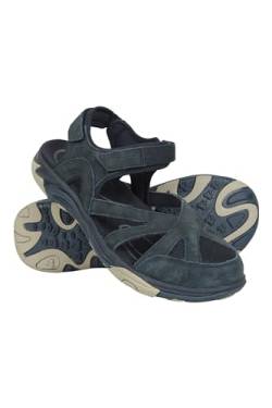 Mountain Warehouse Sussex geschlossene Damensandalen - Wolverine Wildleder, Phylon-Mittelsohle, Gummi-Außensohle Damenschuhe - Ideal für Sommer, Strand, Wandern, Outdoor Marineblau 38 EU von Mountain Warehouse