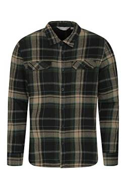 Mountain Warehouse Trace langärmliges Flanell-Shirt Für Herren, Herbst Dunkelgrün 4XL von Mountain Warehouse