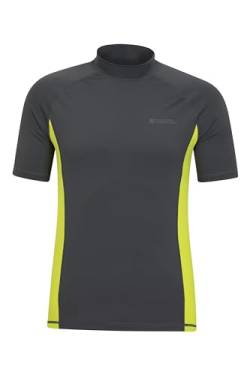 Mountain Warehouse UV-Rash Guard für Herren – Leichtes, Schnell Trocknendes und Dehnbares T-Shirt mit USF 50+ und Flachnähten – Für Herbst, Herbst Winter, Strand, Schwimmen Kohlenstoff Large von Mountain Warehouse