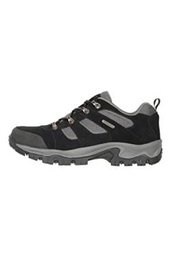 Mountain Warehouse Voyage Wasserfeste Schuhe für Herren - Leicht, schnelltrocknend, Wanderstiefel, Eva-Zwischensohle, Netzstoff, Laufschuhe, Laufsohle Gummi - Für Reisen Schwarz Jet 47 von Mountain Warehouse