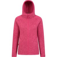 Nevis Damen-Kapuzenpullover mit Reißverschluss - Intensiv Pink von Mountain Warehouse