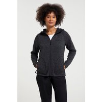 Nevis Damen-Kapuzenpullover mit Reißverschluss - Schwarz von Mountain Warehouse