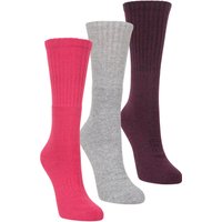 Outdoor Socken - 3er Pack - Rosa von Mountain Warehouse