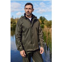 Pakka Wasserdichte Herren-Regenjacke - Khaki von Mountain Warehouse