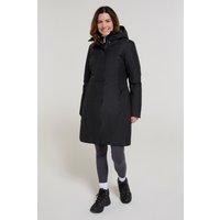 Polar Hybrid Lange Damen Daunenjacke - Schwarz von Mountain Warehouse