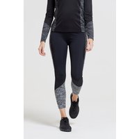 Pro Running Reflektierende 7/8 Damen-Leggings - Schwarz von Mountain Warehouse