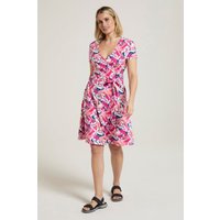 Santorini Damen Jersey-Wickelkleid - Intensiv Pink von Mountain Warehouse